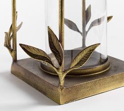 Botanical Forged-Iron Lantern