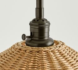 Flared Woven Pole Pendant (18")