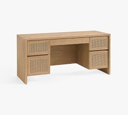 Pottery Barn Marina Cane Executive Desk - Thumbnail 5
