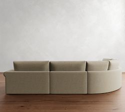 Westwood Roll Arm Deep Seat 4-Piece Curved Wedge Sectional (158&quot;)