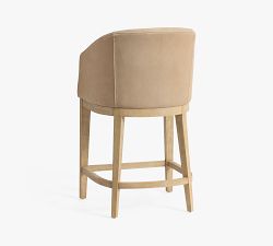 Baldwin Leather Stool