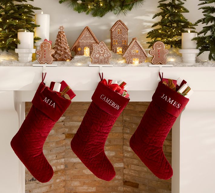 Pottery Barn ◾️stocking holder クリスマス Gingerbread Stocking Holder | Pottery Barn