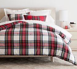Stewart Plaid Flannel Reversible Comforter