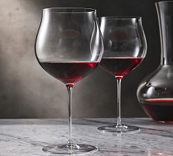Enoteca Handcrafted Burgundy Glasses, Set of 2