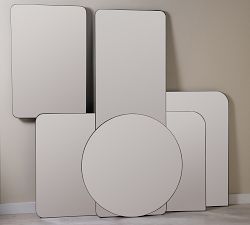 Slim Profile Rounded Edge Floor Mirror