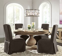 Carrie Round Reclaimed Wood Dining Table (60&quot;)