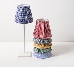 Maison Maison Portable Lamp Gingham Shades