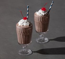 Fluted Glass Casual Drinkware - Set of 6