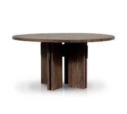 Robertson Teak Round Outdoor Dining Table (96&quot;)