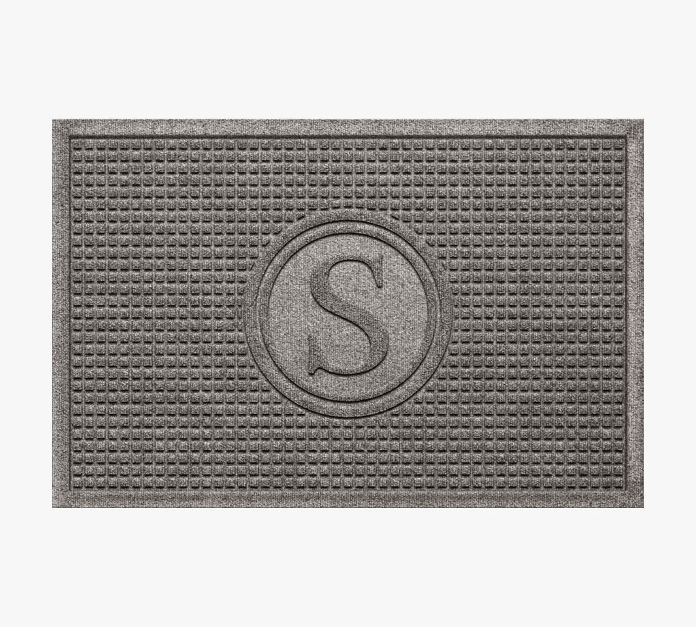 WaterHog Squares Monogram Doormat
