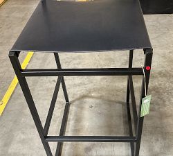 Open Box: Hardy Leather Barstool, Individual - Bronze/Black Leather