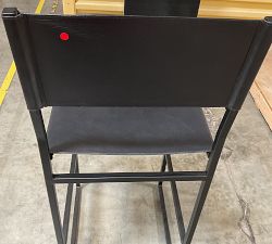 Open Box: Hardy Leather Barstool, Individual - Bronze/Black Leather