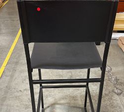 Open Box: Hardy Leather Barstool, Individual - Bronze/Black Leather