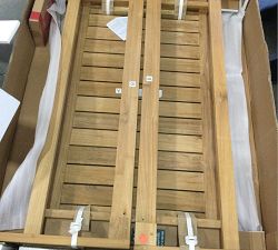 Open Box: Malibu FSC&#174; Teak Recangular Outdoor Coffee Table, 45&quot; - Natural