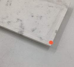 Open Box: Marble Long Cheese Board, White