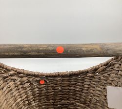 Open Box: Seagrass Handcrafted Toilet Paper Holder - Gray Wash