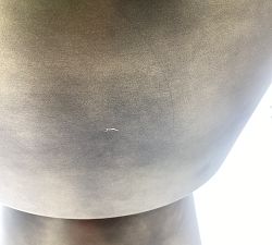 Open Box: Shae Round Metal Accent Table (13.5&quot;) - Antique Brass