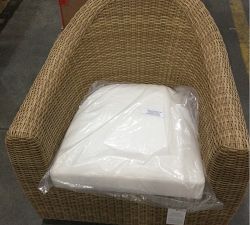 Open Box: Gideon All-Weather Wicker Swivel Outdoor Lounge Chair Only, Individual - Honey