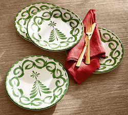 Puebla Porcelain Tree Salad Plates - Set of 4