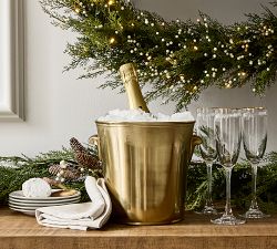 Etched Gold Rim Champagne Flutes - Set of 4
