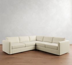 Carmel Slim Arm 3-Piece L-Shaped Sectional (110&quot;)