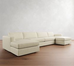 Carmel Wide Arm Double Chaise Sectional (144"&ndash;176")
