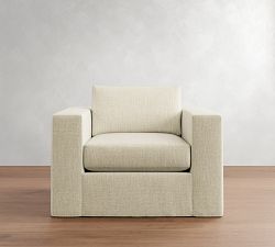 Carmel Wide Arm Slipcovered Chair