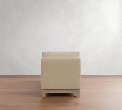 Jake Tufted Seadrift Wood Base Settee (74&quot;)
