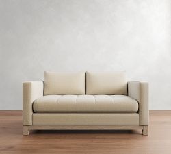 Jake Tufted Seadrift Wood Base Sofa (63&quot;&ndash;96&quot;)
