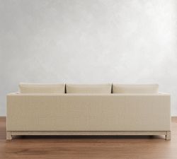 Jake Tufted Seadrift Wood Base Sofa (63&quot;&ndash;96&quot;)