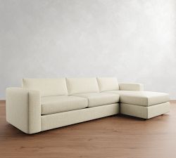 Carmel Wide Arm Chaise Sectional (113&quot;&ndash;135&quot;)