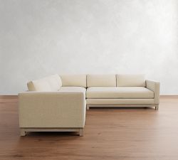 Jake Seadrift Wood Base 3-Piece L-Shaped Sectional (110&quot;)