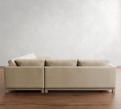Jake Seadrift Wood Base 3-Piece L-Shaped Sectional (110&quot;)