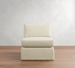 Build Your Own Carmel Wide Arm Slipcovered Sectional