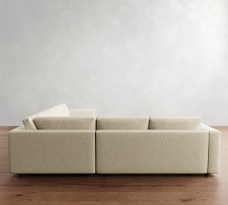 Carmel Wide Arm 3-Piece L-Shaped Wedge Sectional (123&quot;&ndash;129&quot;)