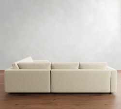 Carmel Wide Arm 3-Piece Wedge Sectional (120&quot;&ndash;129&quot;)