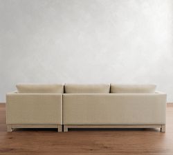 Jake Seadrift Wood Base Chaise Sectional (110&quot;&ndash;120&quot;)