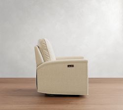 Tyler Square Arm Manual &amp; Power Swivel Glider Recliner