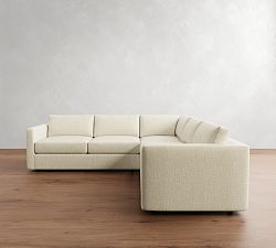 Carmel Slim Arm 3-Piece L-Shaped Sectional (110&quot;)
