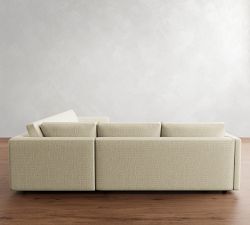 Carmel Slim Arm 3-Piece L-Shaped Sectional (110&quot;)