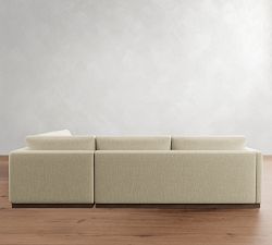 Carmel Slim Arm Wood Base Return Bumper Sectional (112&quot;&ndash;124&quot;)