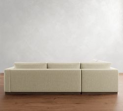 Carmel Wide Arm Wood Base Return Bumper Sectional (113&quot;&ndash;125&quot;)