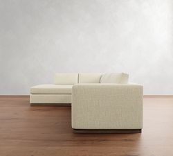 Carmel Wide Arm Wood Base Return Bumper Sectional (113&quot;&ndash;125&quot;)