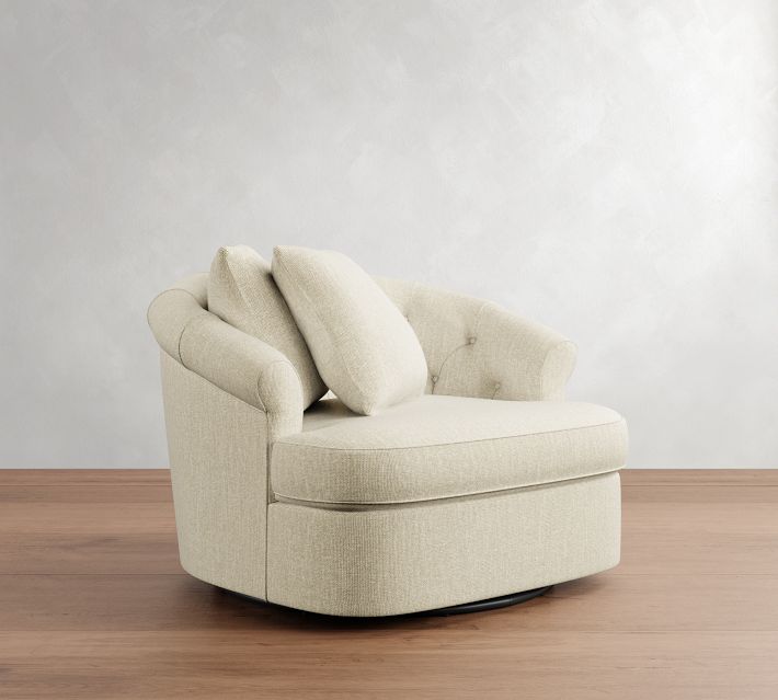 Sutton Swivel Chair Pottery Barn