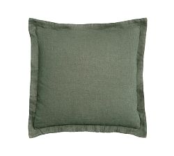 Open Box: European Flax Linen Waffle Sham, Euro, Set of 2 - Cypress