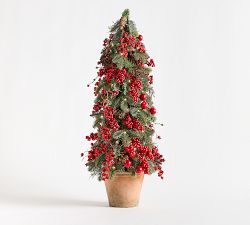 Faux Lit Mixed Berry Tree