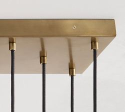 Raina Alabaster Linear Multi Globe Chandelier (46&quot;)