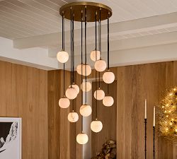 Raina Alabaster Multi Globe Chandelier (19&quot;)