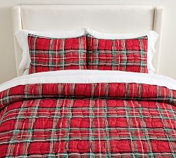 Stewart Plaid Cloud Quilted Sham