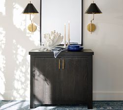 Monroe Black Enamel Shade, Set of 2 (12&quot;)